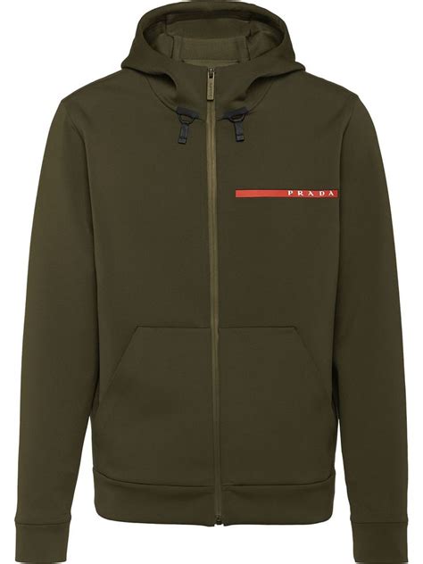 prada hoodie green|prada tracksuit men's.